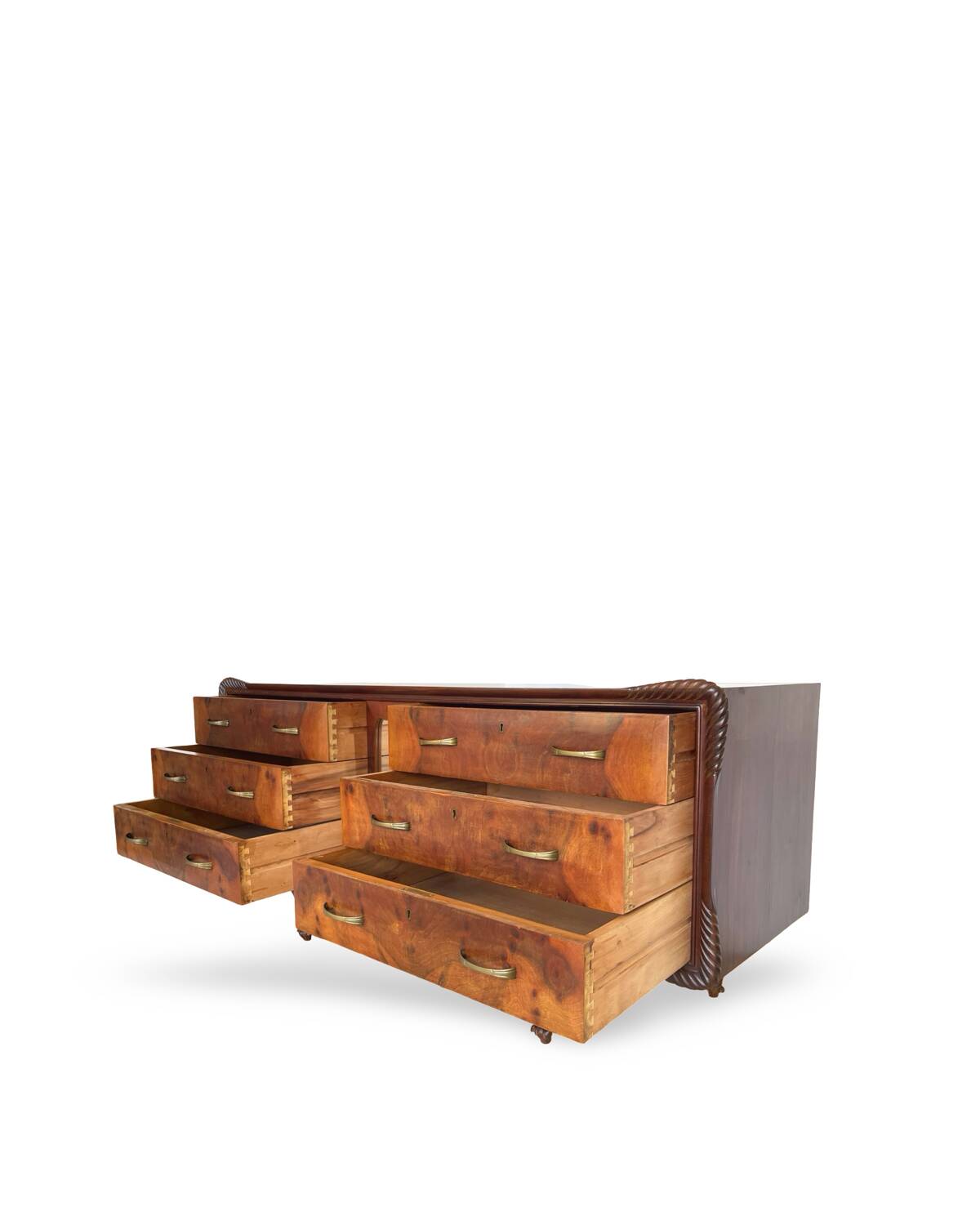 An art deco Italian chest of drawers, Italy 1940s/1950s