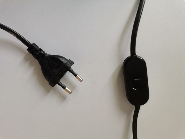 Italian glass table lamp, 70s