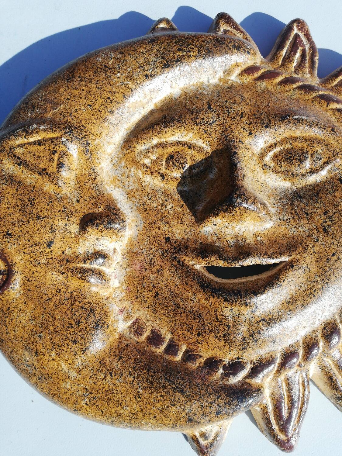 Sun and Moon shaped wall decoration
