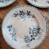 Set of 6 Terre de Fer plates, Acacia model
