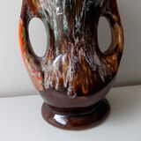 Vallauris vase with double handles