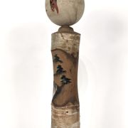 Kokeshi with Nô face theater Japan 1950-60