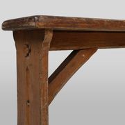 Rustic French Bench in Oak with Carvings and Nice Patina, 1850s