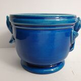 Cache pot bleu