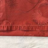Large red tablecloth for 8 places and napkins