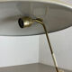 Lampe moderniste kalmar sytle Bauhaus beige metal et laiton, Autriche, années 1950