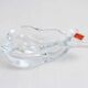 Empty crystal pear pocket ashtray