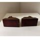 Pair of wooden bookends with Scottish Terrier dog design, 1950s