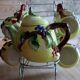 Tea / coffee service in earthenware "Lemon" on display – 15 pieces