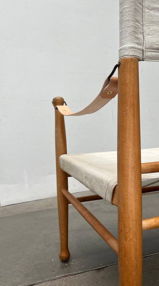 Mid-century modern Danish safari chair by Farstrup, 1960s.