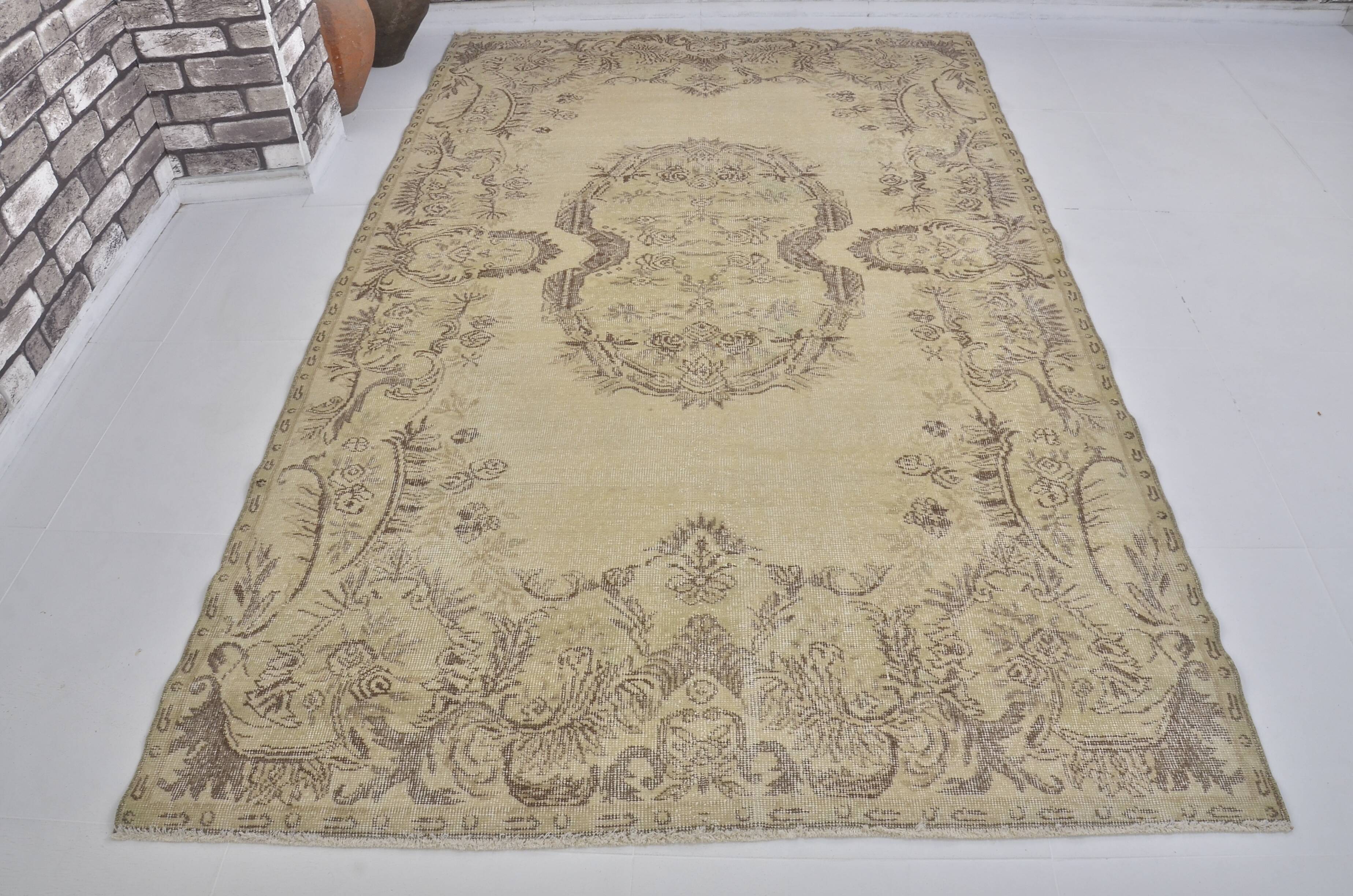 Oushak Floral Handmknotted Carpet SKU 1838