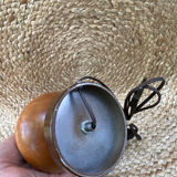Lamp foot in wood and metal, 70s