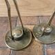 Pair of brass birds