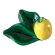 Ferlay Vallauris-style lemon ceramic pocket tray signed 1955