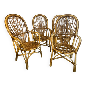 set de 4 fauteuils en