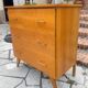 Vintage chest of drawers with compass feet