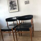 Set of 4 scandinavian chairs