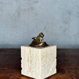 Travertine table lighter
