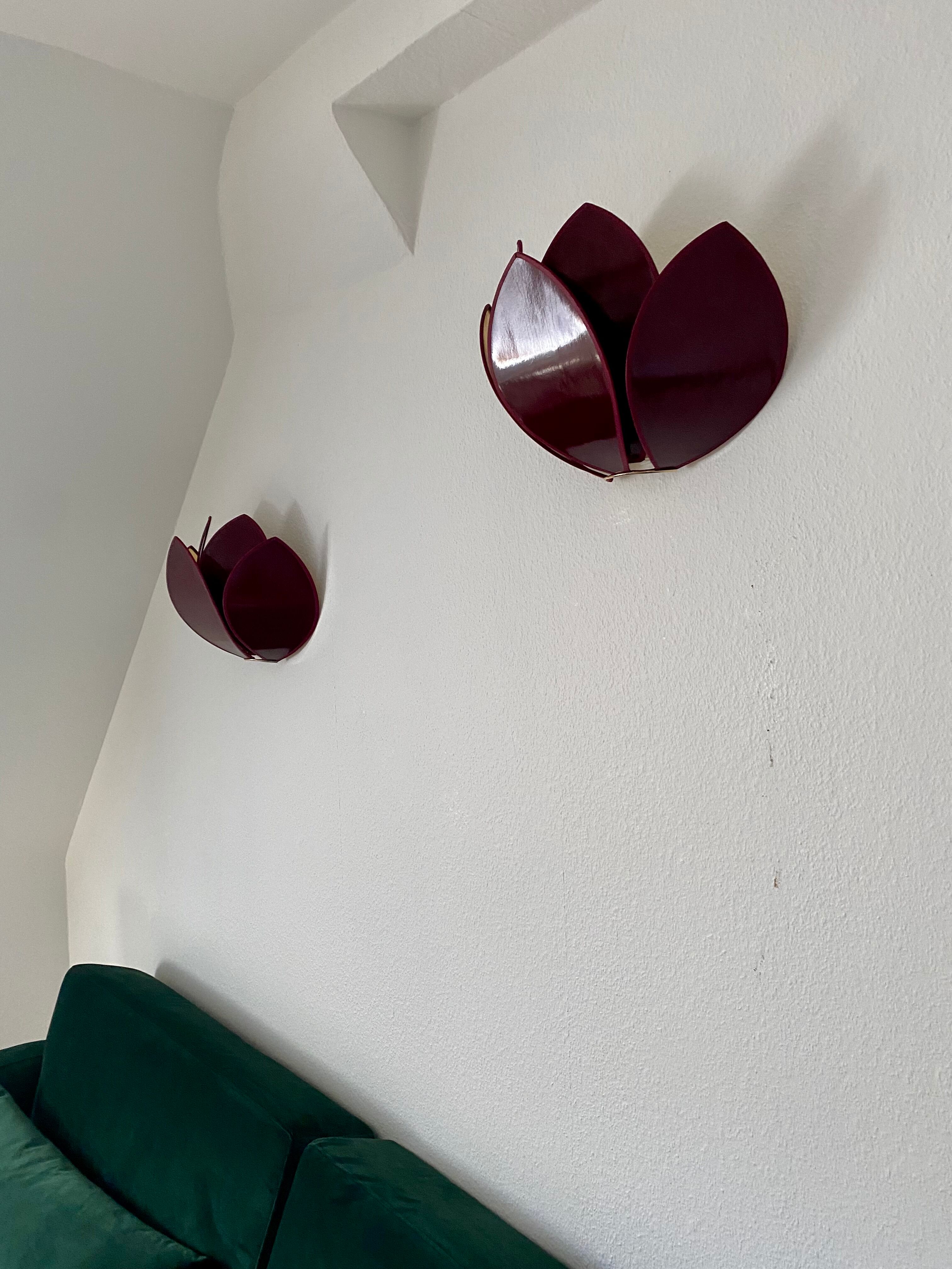 Lotus flower sconces