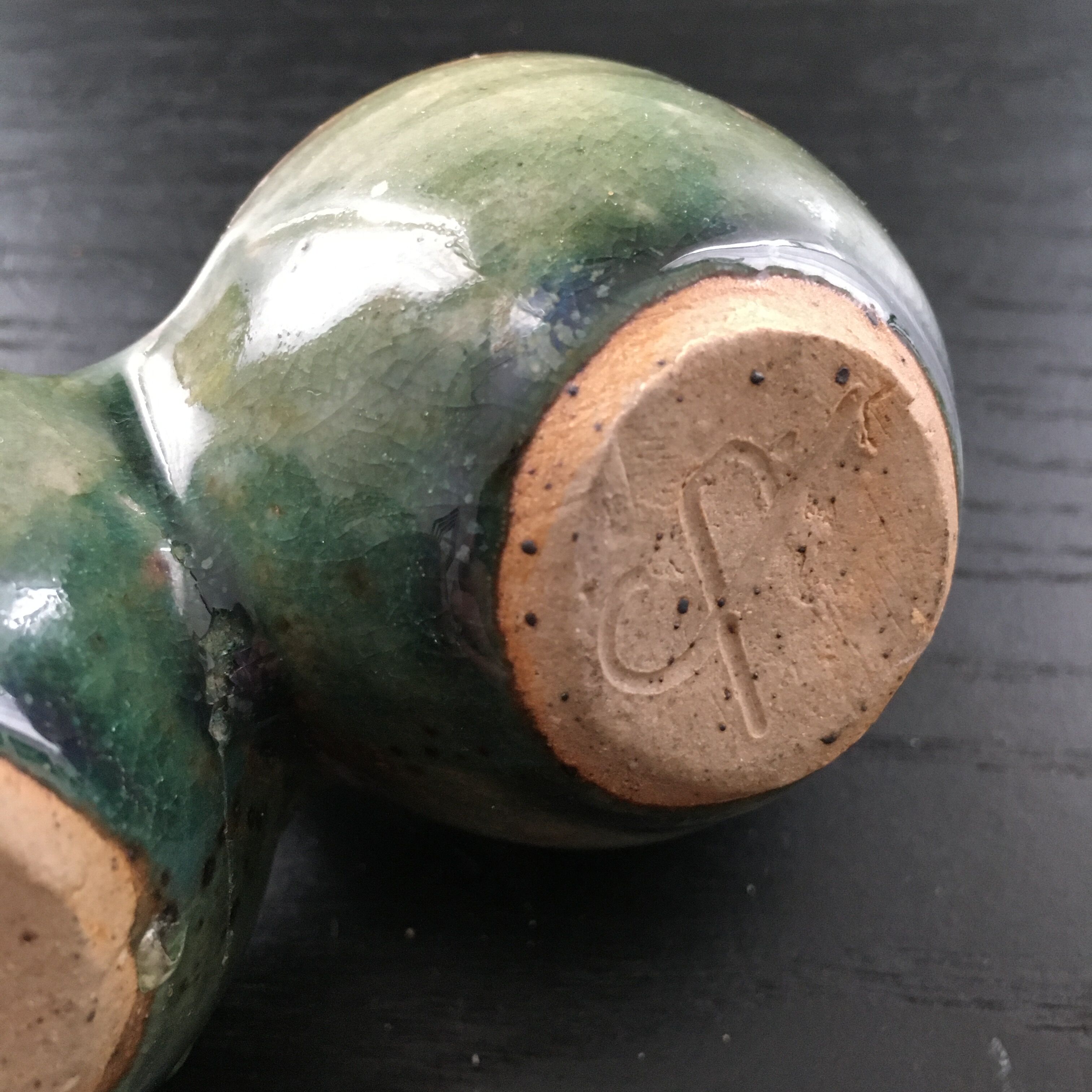 Serviteur sel poivre vert flammé