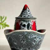 Vintage LUC VALLAURIS Ceramic Sugar Bowl