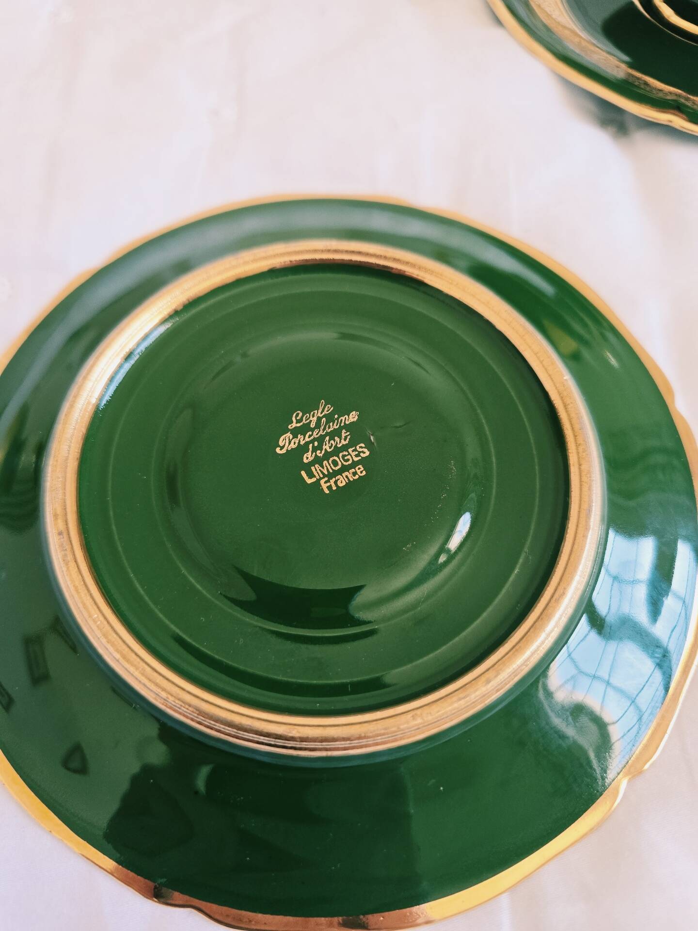 Pair of cups Lengle Limoges France