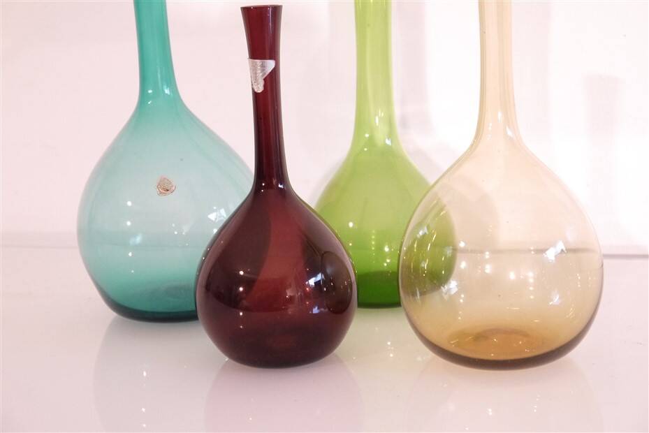 Set of blown vases by Artur Percy, Sweden 1960