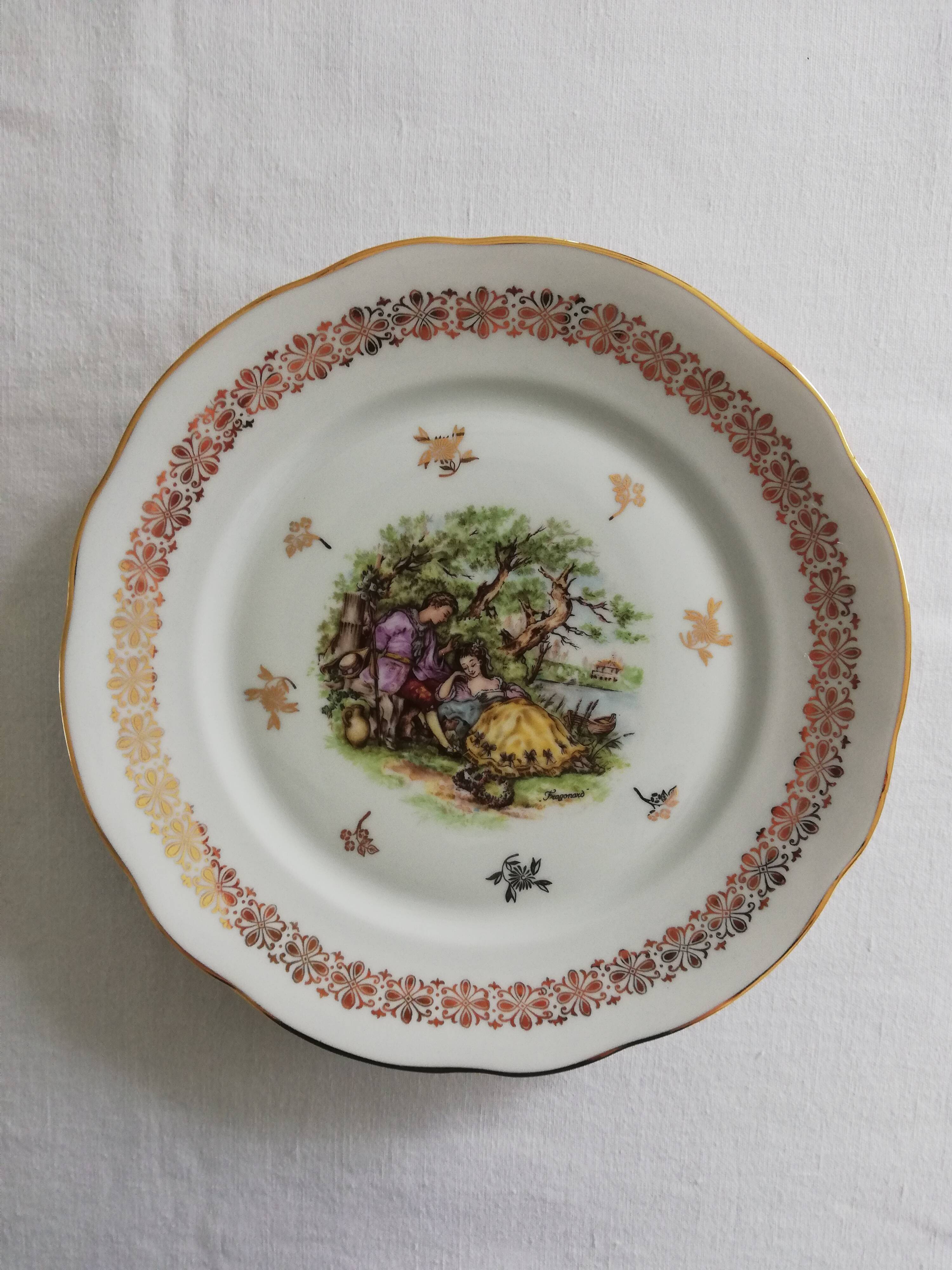 Vintage Fragonard porcelain plates