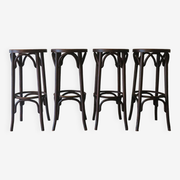 Ensemble de 4 chaises de bar vintage, 1960