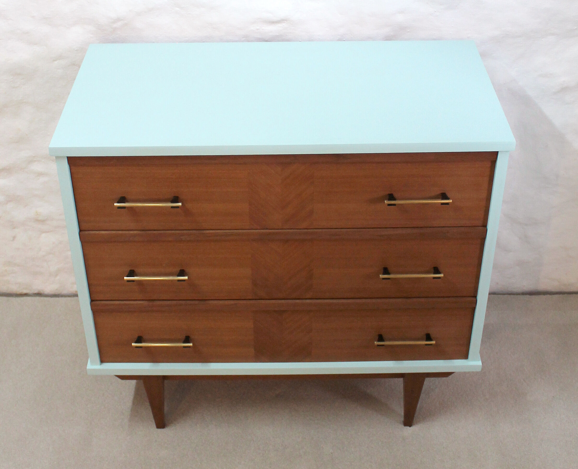 Blue chest of drawers