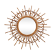 Rattan sun shape mirror 56x21cm