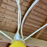 Vintage 3-light pendant light by Le Dauphin circa 1980s