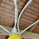 Vintage 3-light pendant light by Le Dauphin circa 1980s