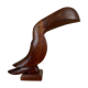 Letter door toucan Scandinavian wood sculpture