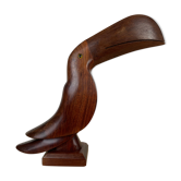 Letter door toucan Scandinavian wood sculpture