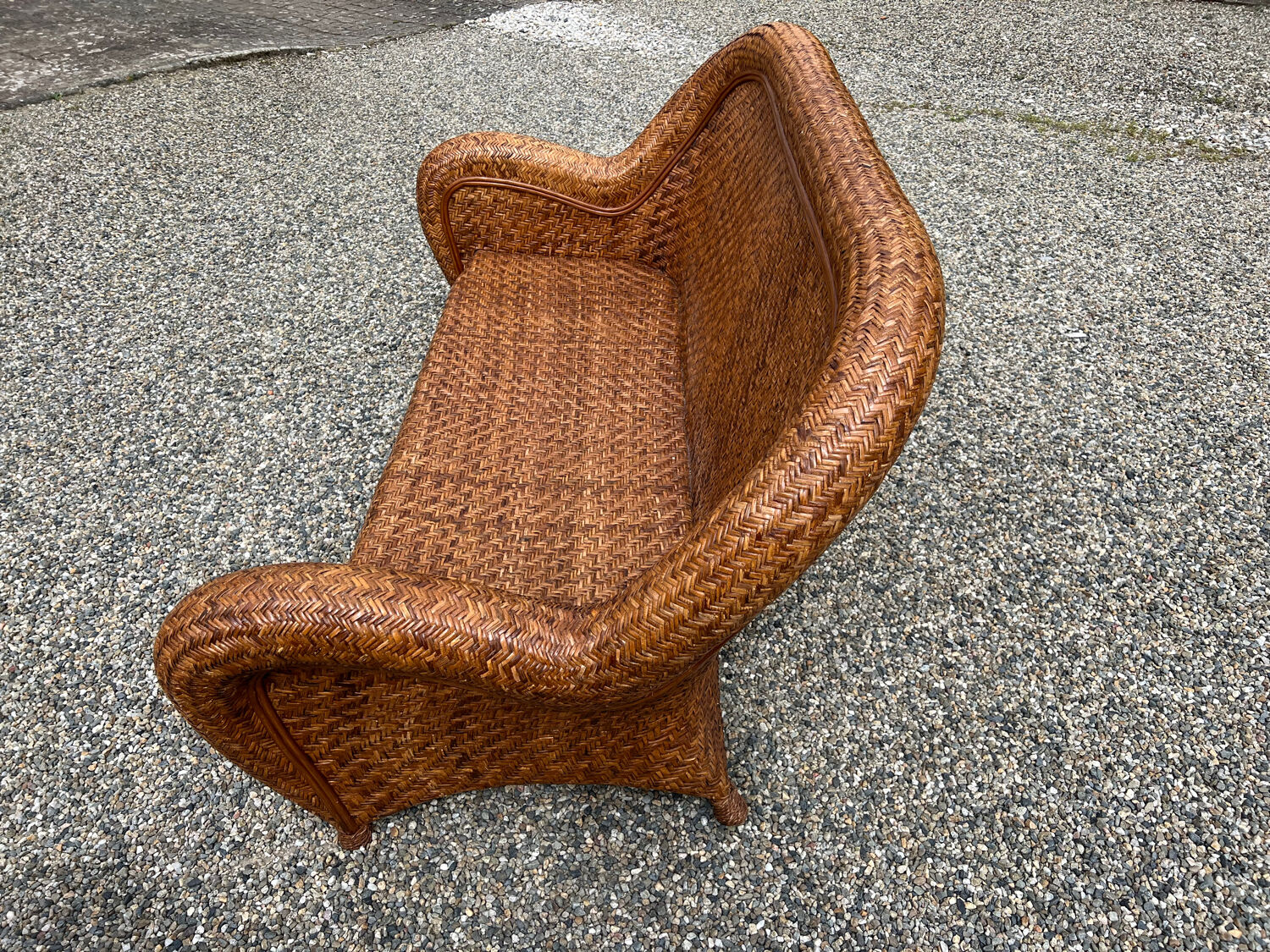 Rattan sofa and armchair