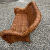 Rattan sofa and armchair