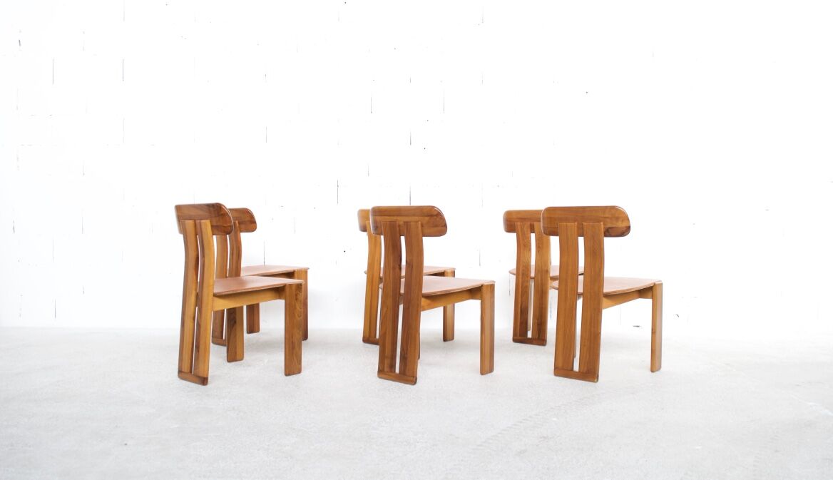 6 chairs natural leather walnut and beech sapporo 70 ' girgi mobili publisher