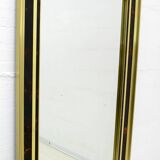 Sandro Petti Midcentury Italian Brass and Celluloid Mirror by "Metal Art",