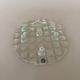 Vintage Mid Century Modern Muurla Glass 6 Place Round Candle Holder, M