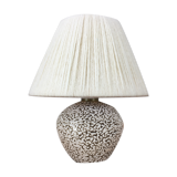 White and black art deco ceramic ball lamp
