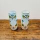 Rare pair of antique hand-painted opaline glass vases – Napoleon 3