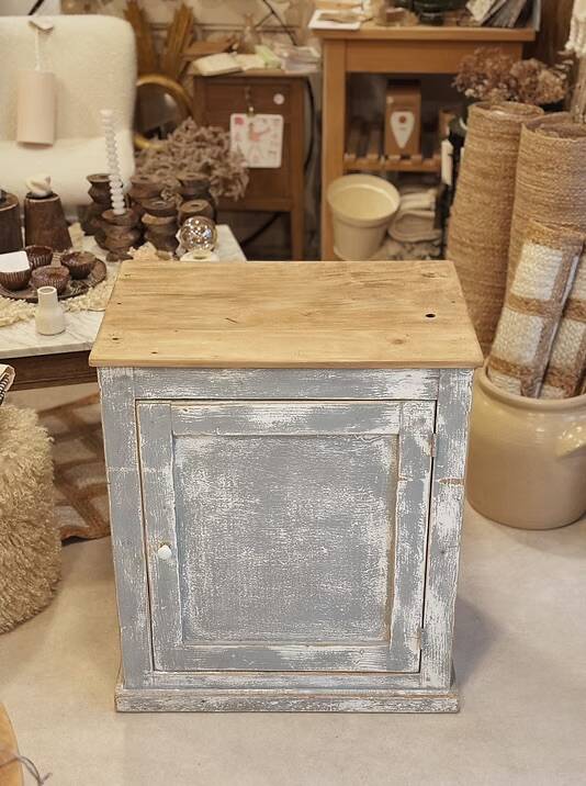 Blue-grey patinated sideboard / jam cupboard
