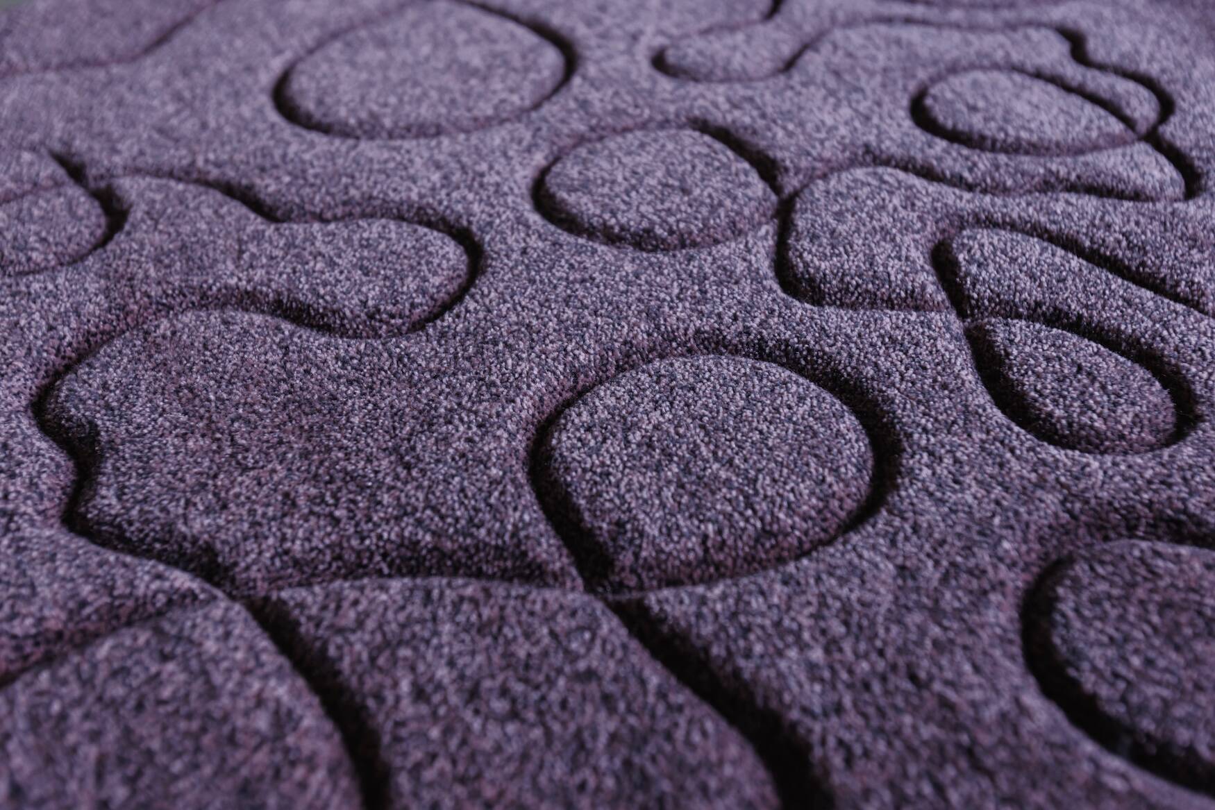 Tapis tufté à la main « Ciapek Art » en rose