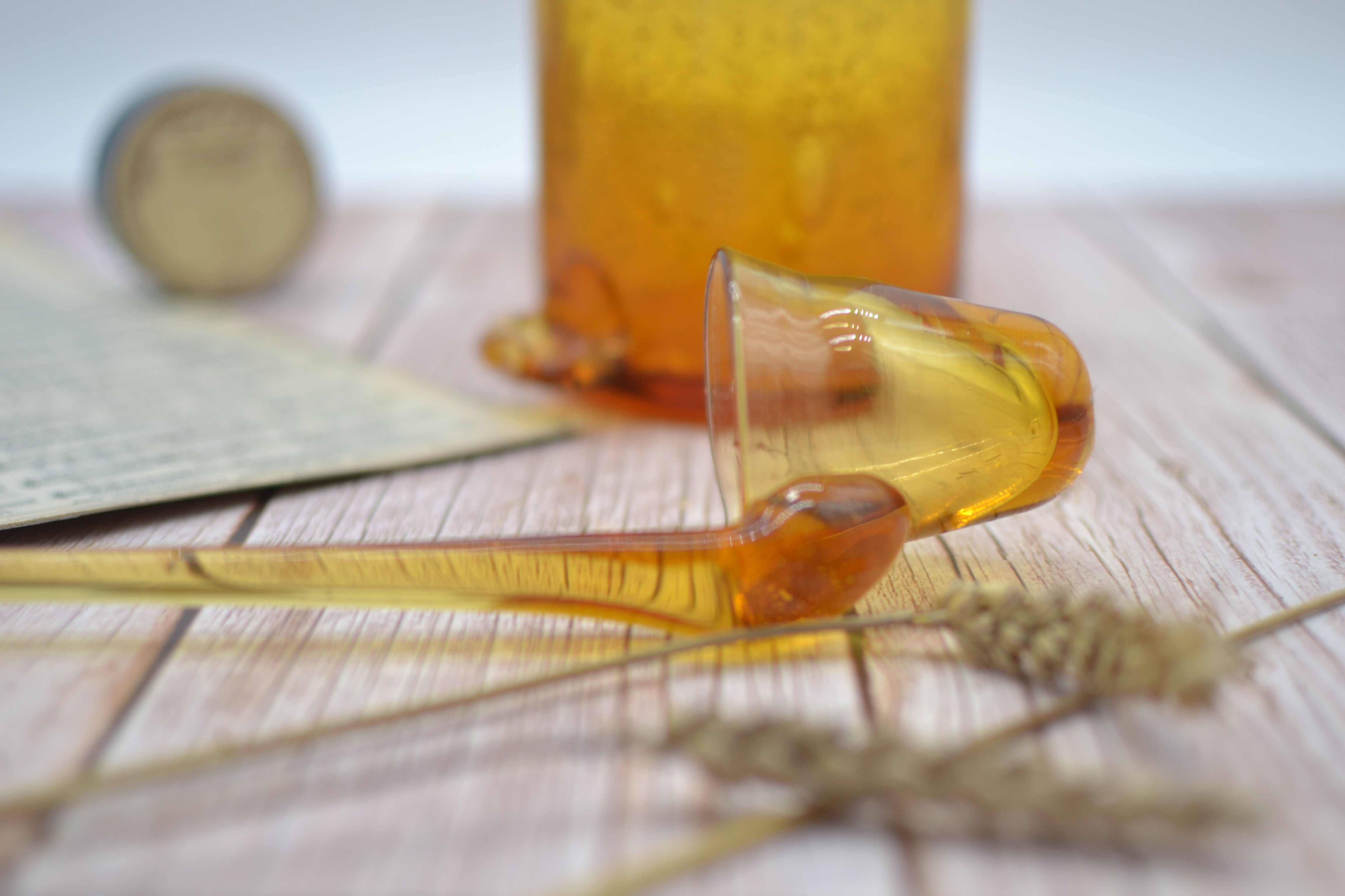 Champagne decanter/Champagne soup in blown glass