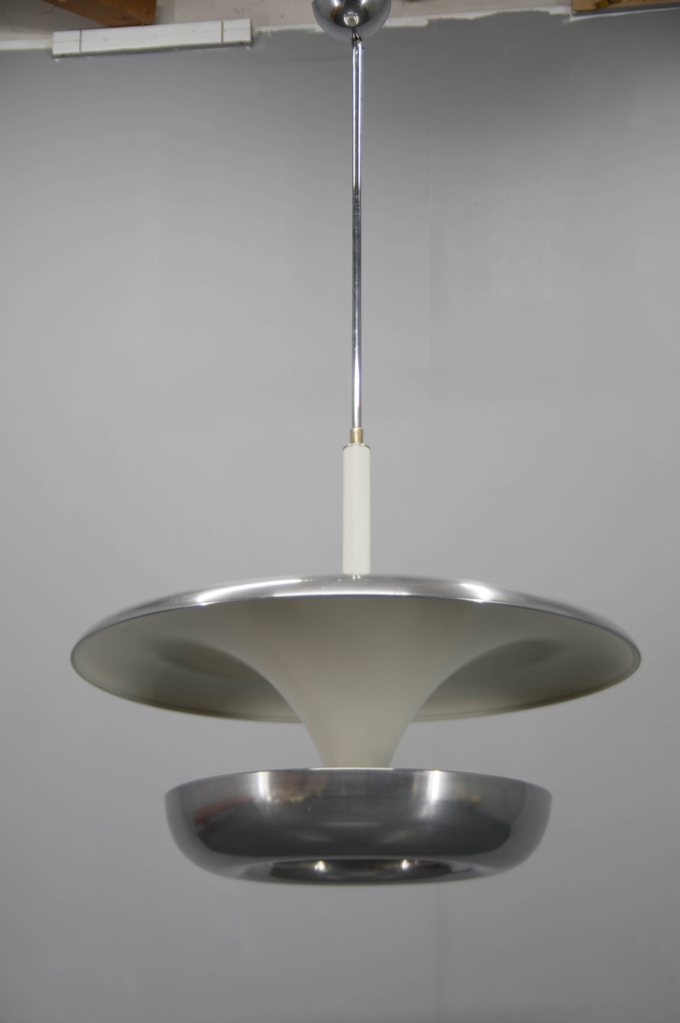 Large Bauhaus Chandelier by IAS, 1920s, Restored