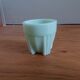 Coquetier opaline vert pâle art déco