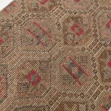 Rug For Hallway Red & Brown Kilim Runner Rug, 92x280Cm