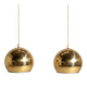 Pair of Swedish pendant lamps, 1960s/70s
