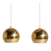 Pair of Swedish pendant lamps, 1960s/70s
